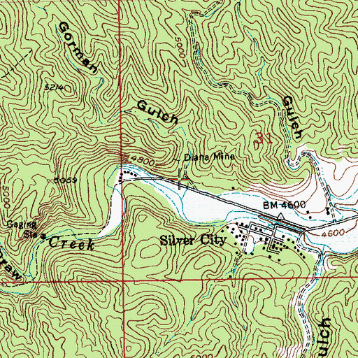 Topographic Map of Gorman Gulch, SD