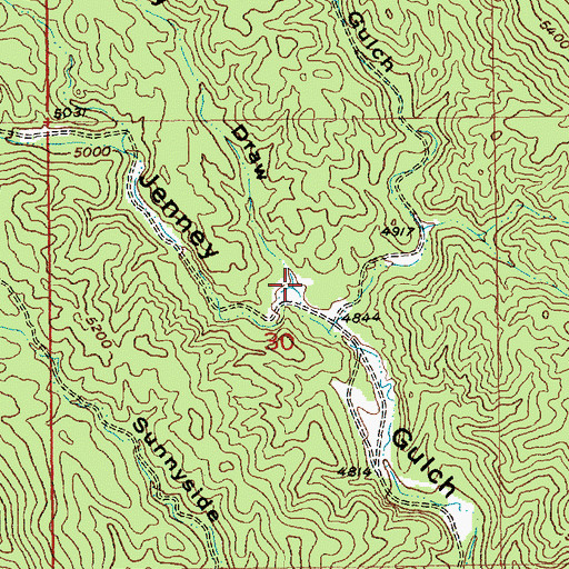 Topographic Map of Hay Draw, SD