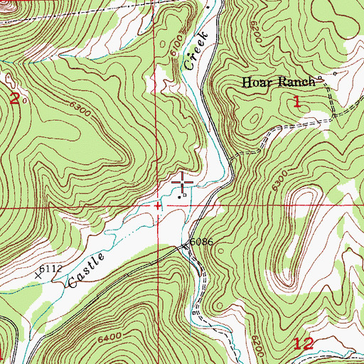 Topographic Map of Heely Creek, SD