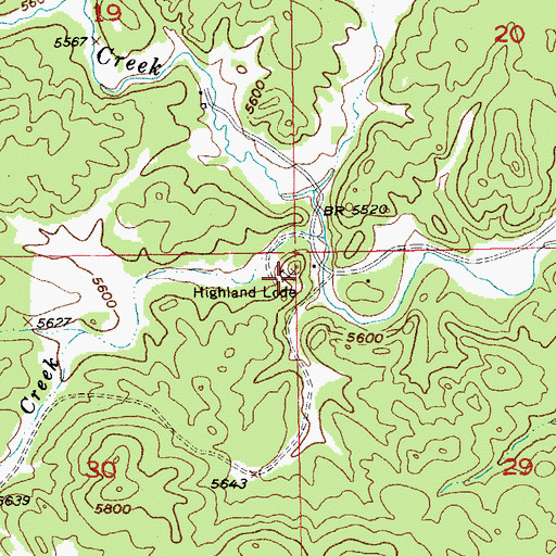 Topographic Map of Highland Lode, SD