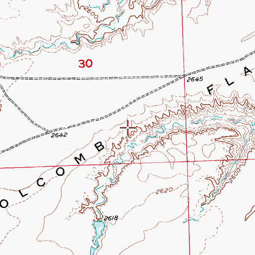 Topographic Map of Holcomb Flat, SD