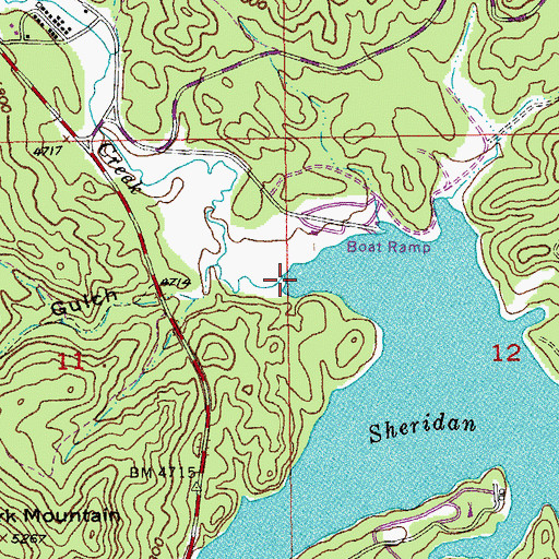Topographic Map of Horse Creek, SD