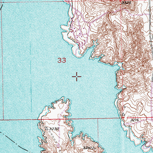 Topographic Map of Horsehead Creek, SD