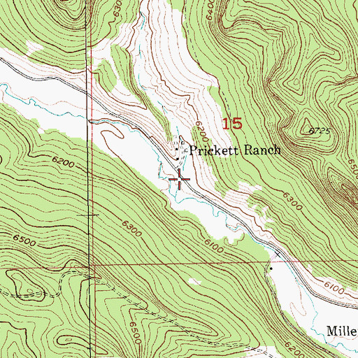 Topographic Map of Hughes Draw, SD