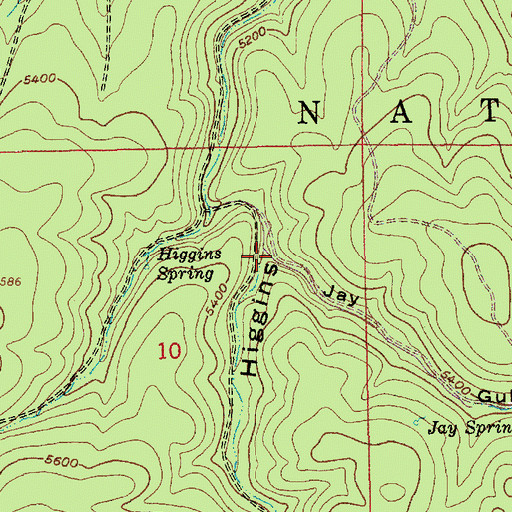 Topographic Map of Jay Gulch, SD