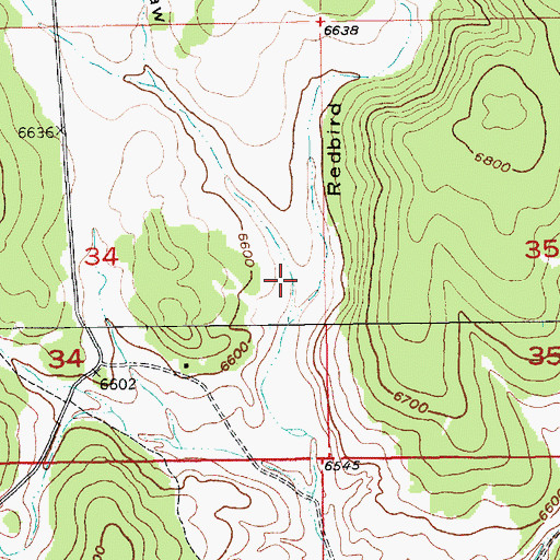 Topographic Map of Jenks Draw, SD