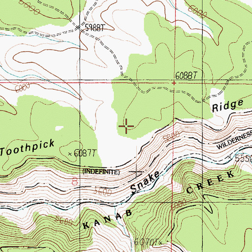 Topographic Map of Toothpick Ridge, AZ