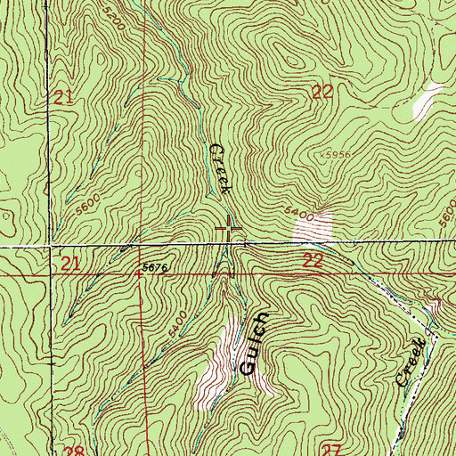 Topographic Map of Labrador Gulch, SD