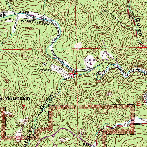 Topographic Map of Lafferty Gulch, SD