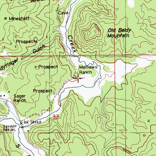 Topographic Map of Lap Circle Ranch, SD