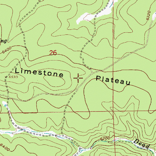 Topographic Map of Limestone Plateau, SD