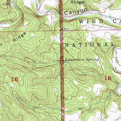 Topographic Map of Limestone Spring, SD
