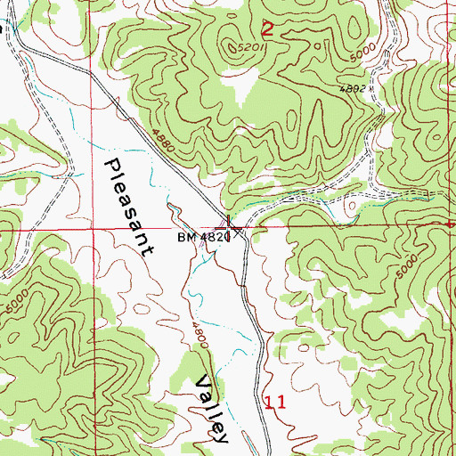 Topographic Map of Long Draw, SD