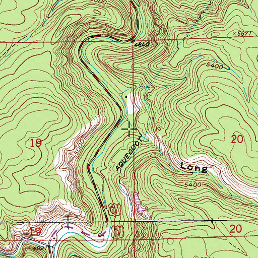 Topographic Map of Long Valley, SD