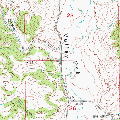 Topographic Map of Martin Draw, SD