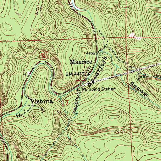 Topographic Map of Maurice, SD