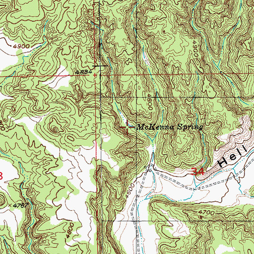 Topographic Map of McKenna Spring, SD