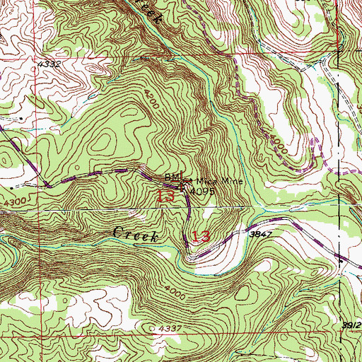 Topographic Map of Mica Mine, SD