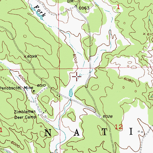 Topographic Map of Middle Fork French Creek, SD