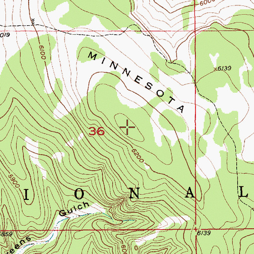 Topographic Map of Minnesota Ridge, SD