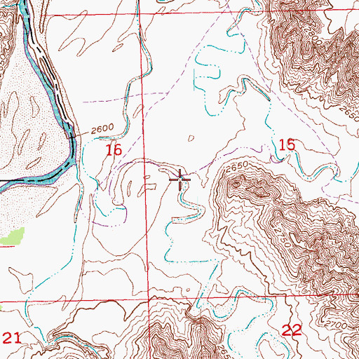 Topographic Map of Quinn Draw, SD
