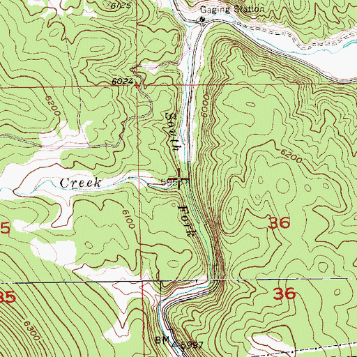 Topographic Map of Nichols Creek, SD