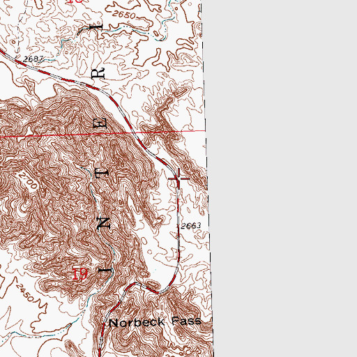 Topographic Map of Norbeck Pass, SD