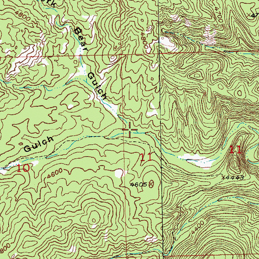 Topographic Map of North Fork Bear Gulch, SD