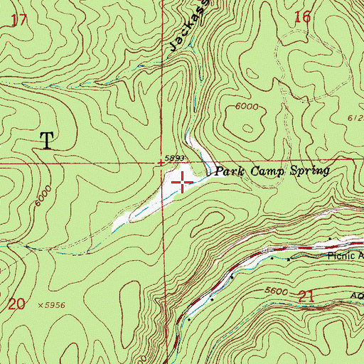 Topographic Map of Park Camp Spring, SD