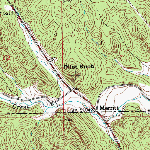 Topographic Map of Pilot Knob, SD