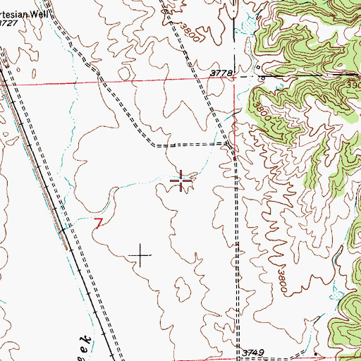 Topographic Map of Plum Canyon, SD