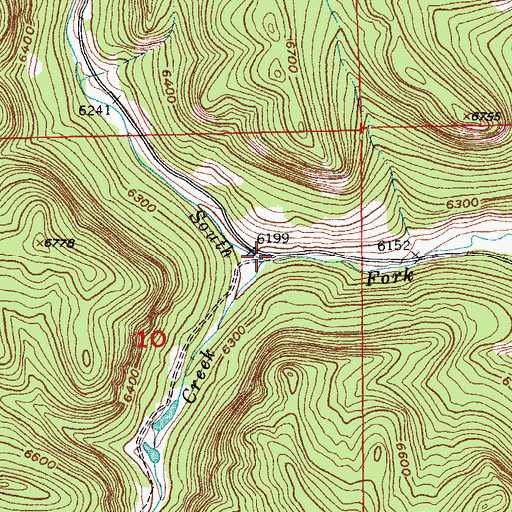 Topographic Map of Pole Creek, SD
