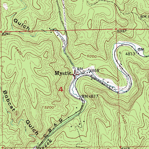 Topographic Map of Pony Gulch, SD