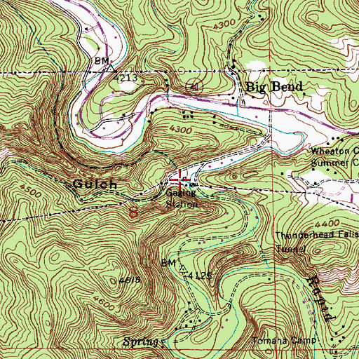 Topographic Map of Powerhouse Gulch, SD