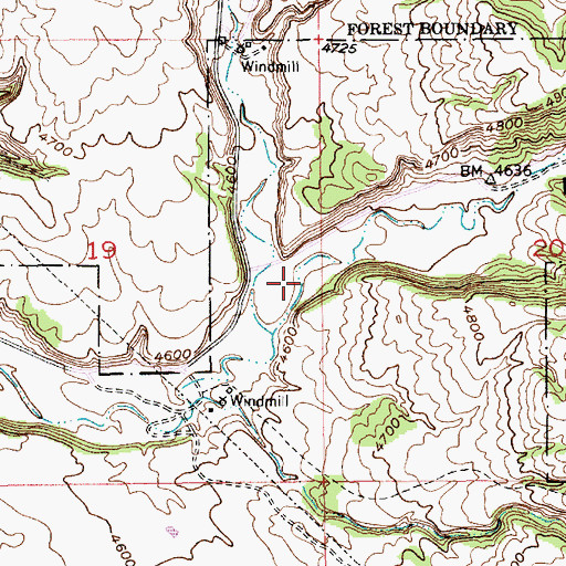 Topographic Map of Redbird Canyon, SD