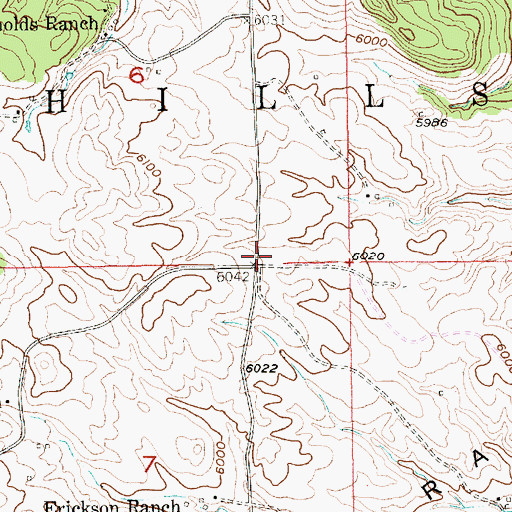 Topographic Map of Reynolds Prairie School, SD
