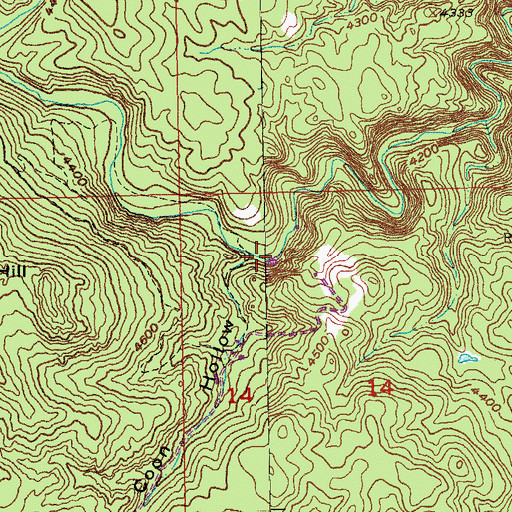 Topographic Map of Rockerville Gulch, SD