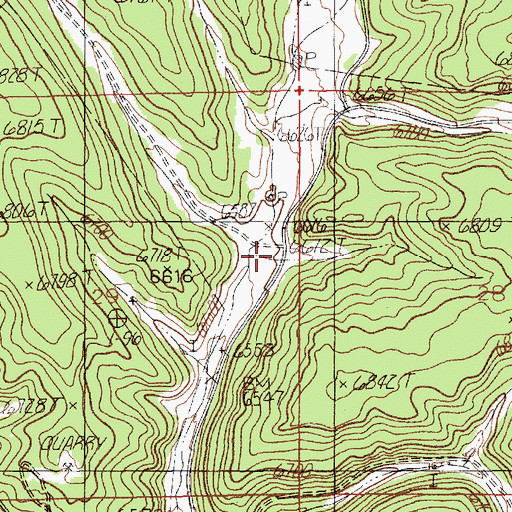 Topographic Map of Sanders Corral, SD