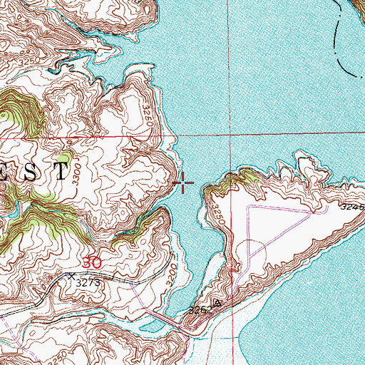 Topographic Map of Sheps Canyon, SD