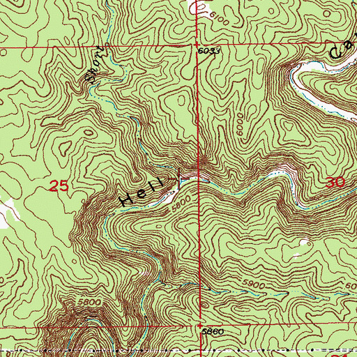Topographic Map of Short Fork, SD