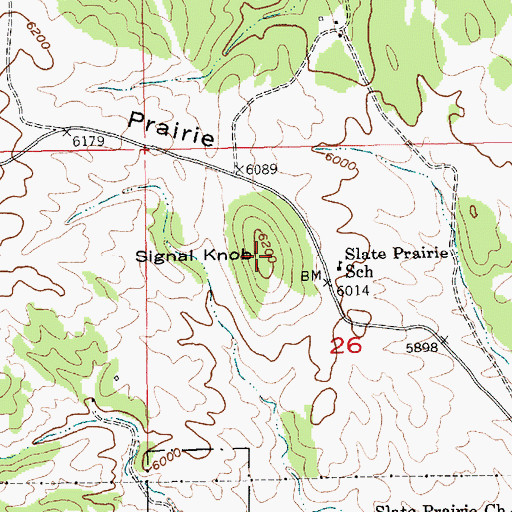 Topographic Map of Signal Knob, SD