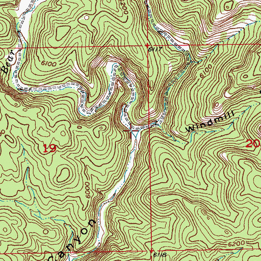 Topographic Map of Sourdough Draw, SD
