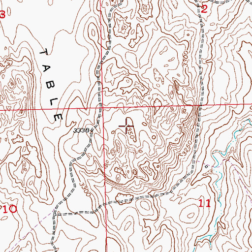 Topographic Map of Tahca Okute Aglehan, SD