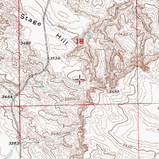 Topographic Map of Stage Hill, SD