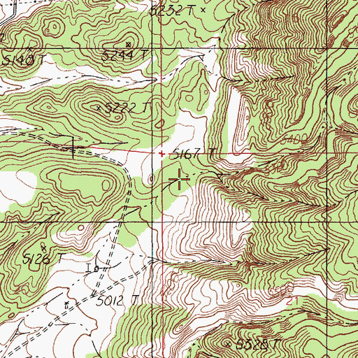 Topographic Map of Stots Canyon, WY