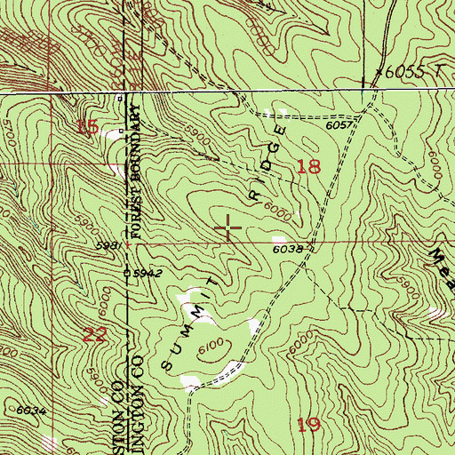 Topographic Map of Summit Ridge, SD