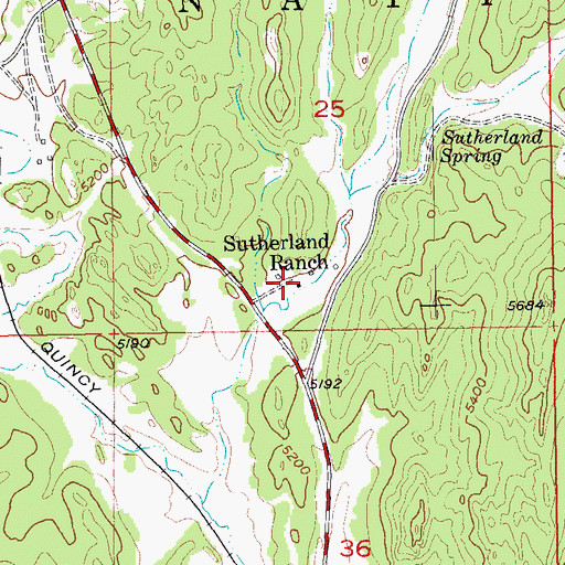 Topographic Map of Sutherland Ranch, SD