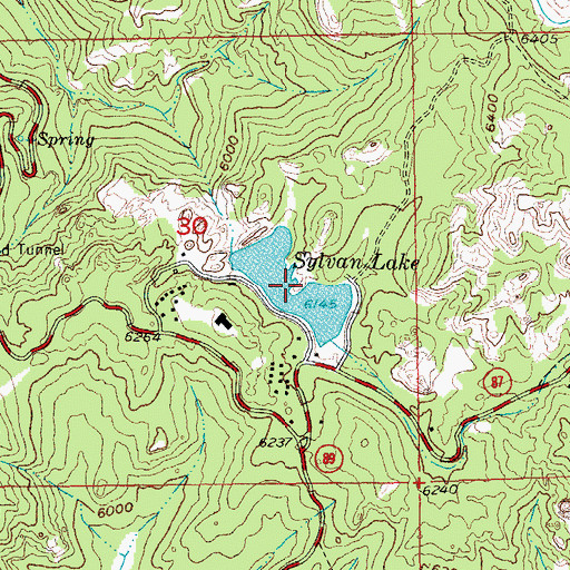 Topographic Map of Sylvan Lake, SD