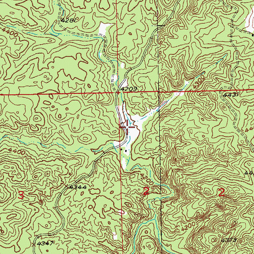 Topographic Map of Tepee Gulch, SD