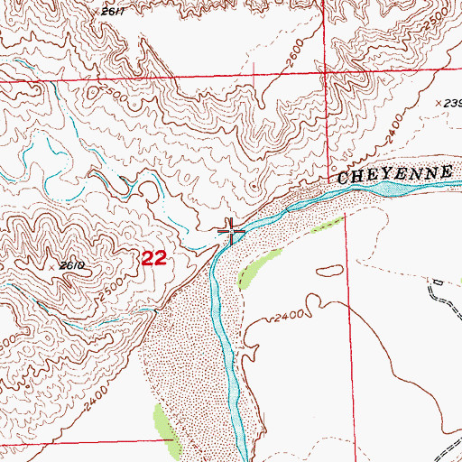 Topographic Map of Timber Draw, SD